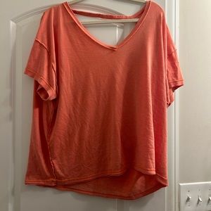 Free People Orange Tee